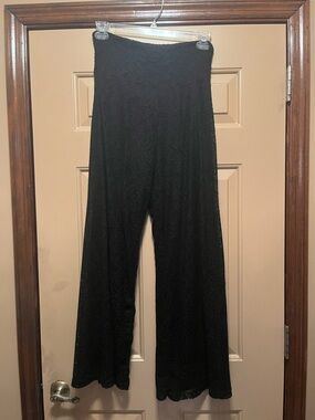 Iron Fist Black Lace Wide-Leg Jumpsuit Pants